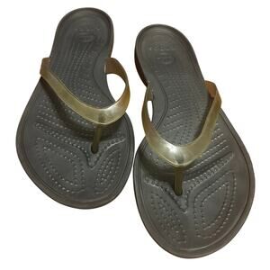 Crocs women’s flip flops limited edition size 10 sandals